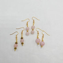 Load image into Gallery viewer, Rose Quartz Earrings