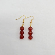 Load image into Gallery viewer, 3-8mm beads on gold finished brass ear wires