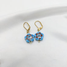 Load image into Gallery viewer, Flowers Are Blue Earrings