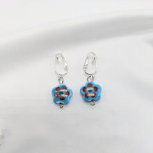 Load image into Gallery viewer, Flowers Are Blue Earrings