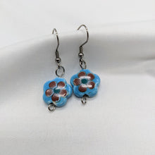 Load image into Gallery viewer, Flowers Are Blue Earrings