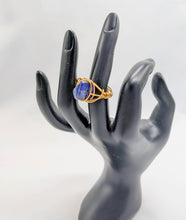 Load image into Gallery viewer, Hand Wrapped Lapis Lazuli  Ring