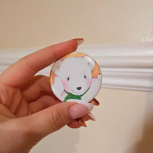 Load image into Gallery viewer, Polar Bear Button Pin
