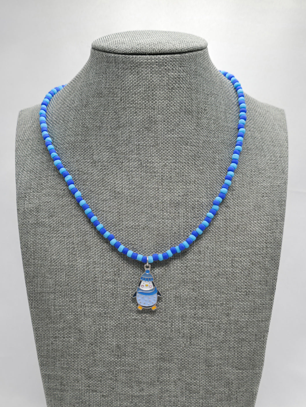 Penguin Seed Bead Necklace