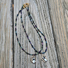 Load image into Gallery viewer, Outer Space Seed Bead Necklace
