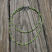 Load image into Gallery viewer, Green Seed Bead Necklace
