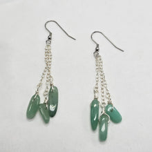 Load image into Gallery viewer, Green Dangle Earrings
