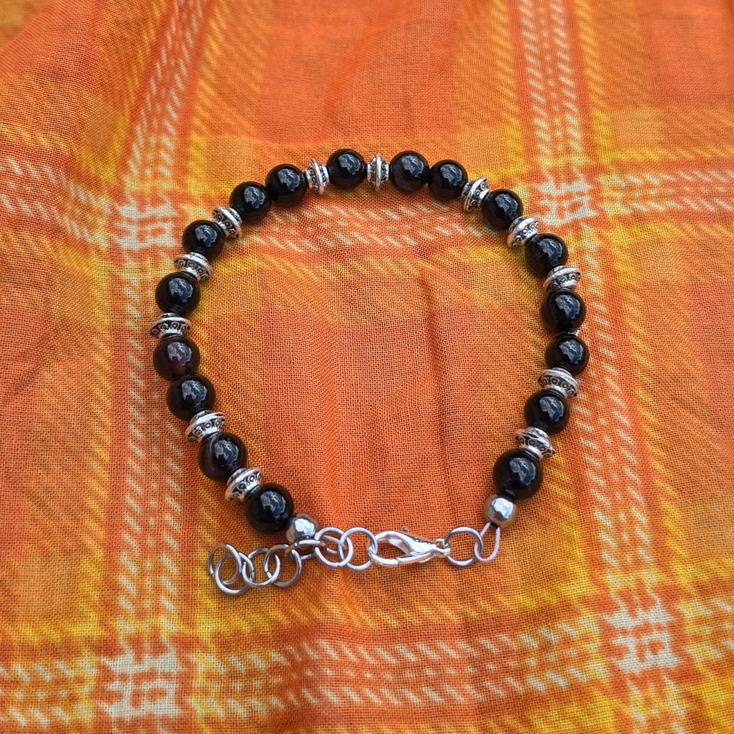 Stone and Silver Bracelet