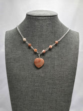Load image into Gallery viewer, Heart Stone Necklace
