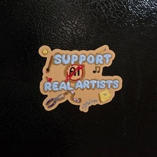 Load image into Gallery viewer, Support Real Artists Magnet
