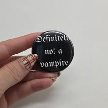 Load image into Gallery viewer, Vampire Button Pin
