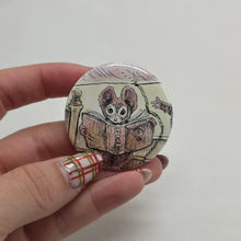 Load image into Gallery viewer, Book Mouse Button Pin
