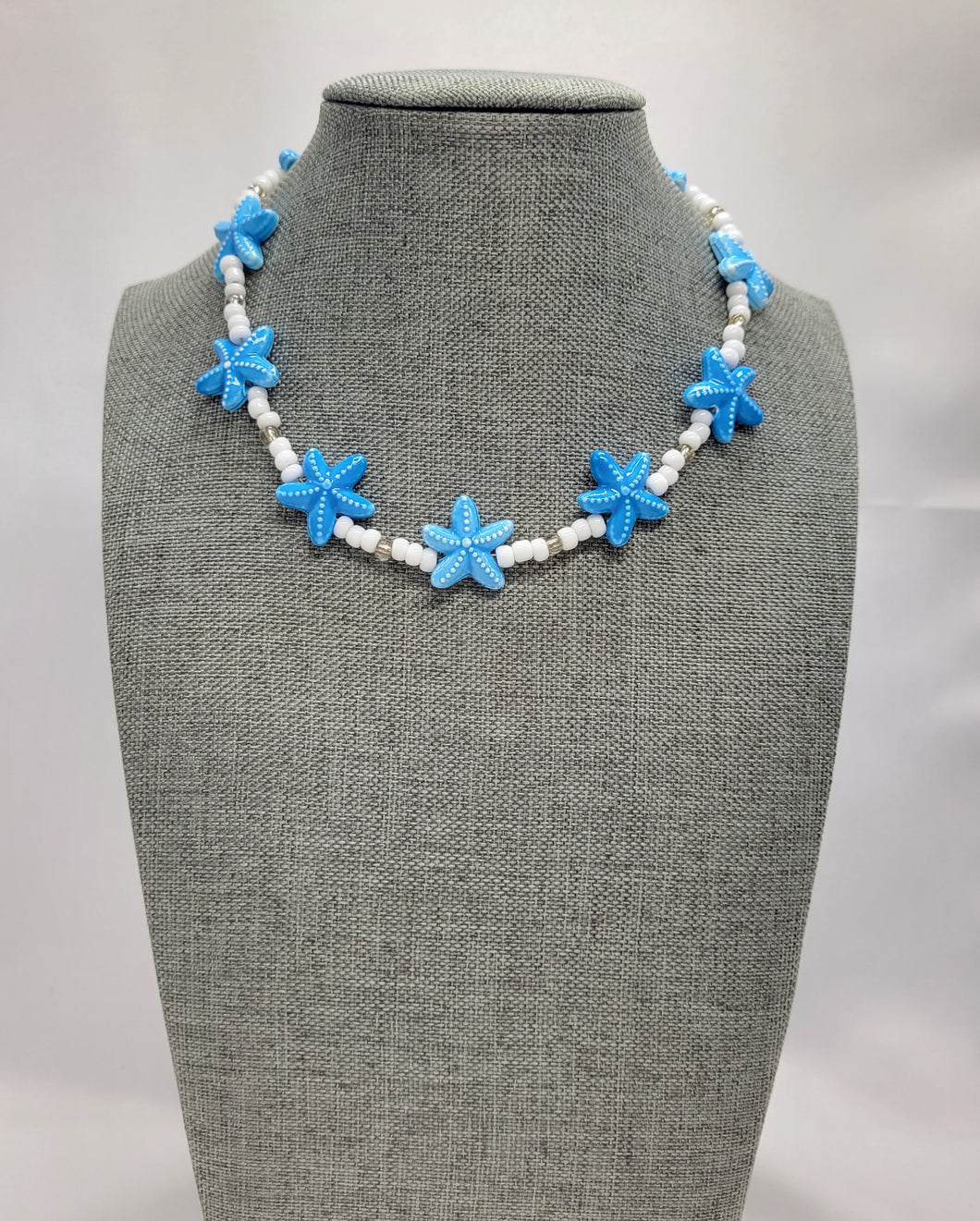 Starfish and Seed Bead Choker Necklace
