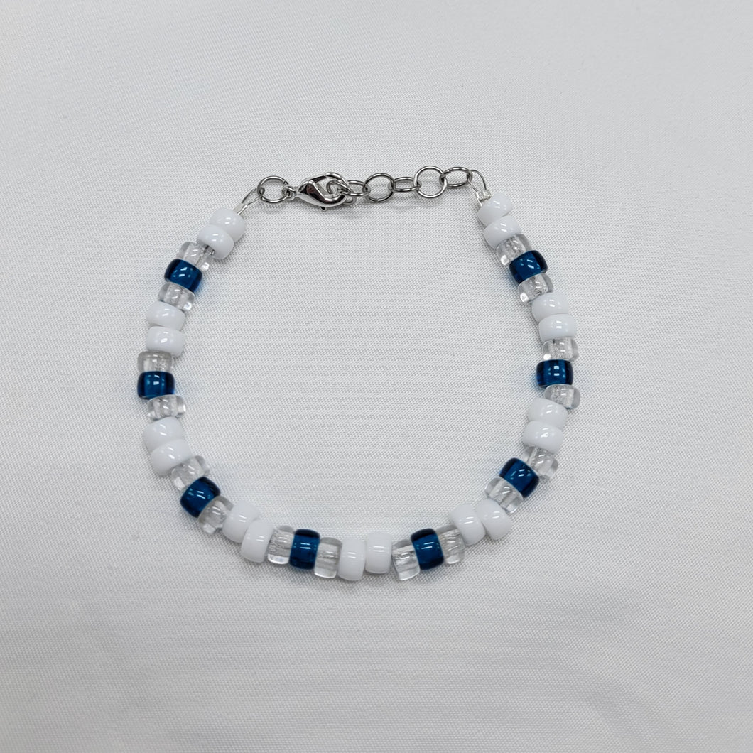 Glass Pony Bead Bracelet