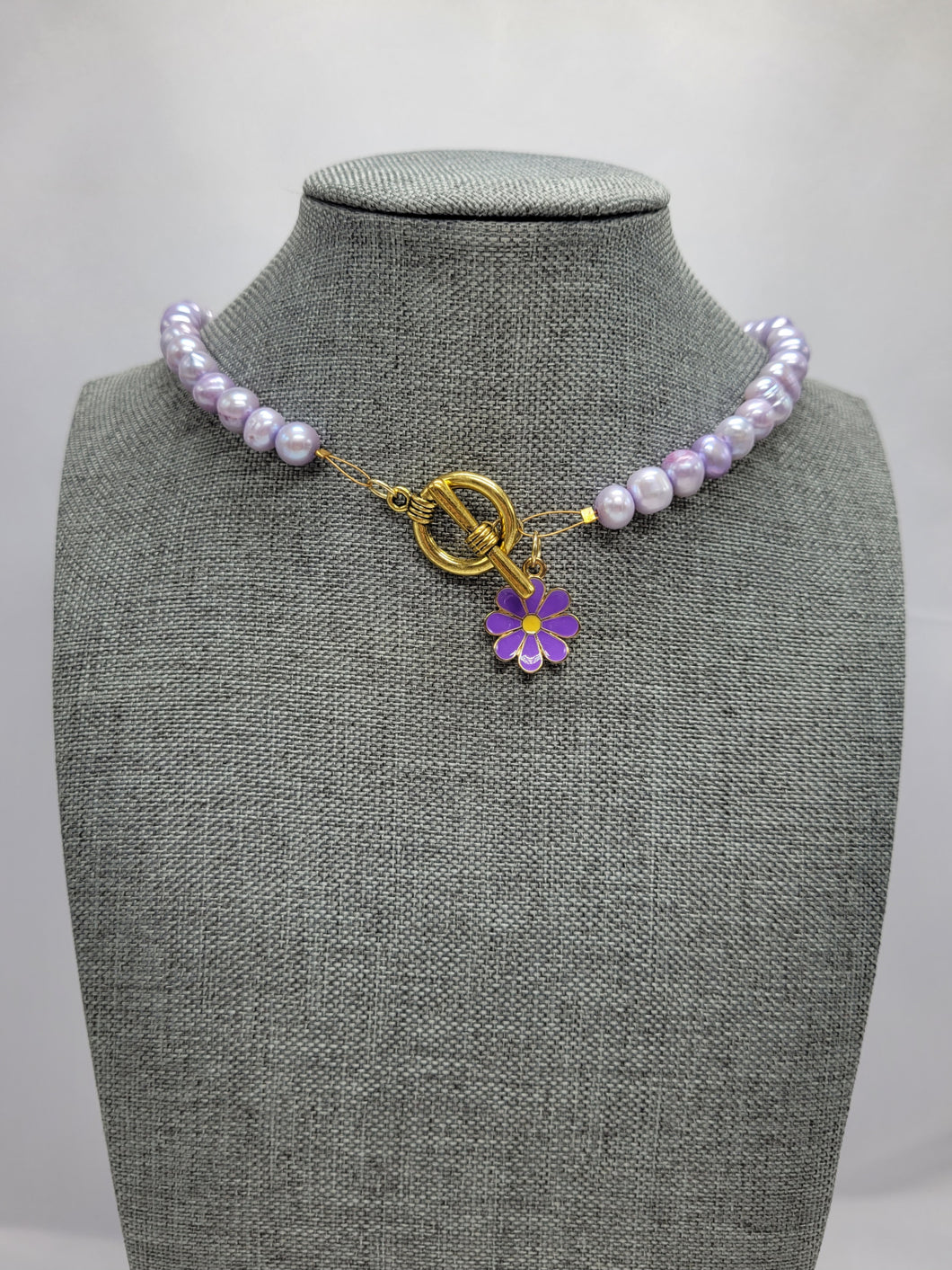 Purple Pearl Necklace