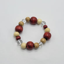 Load image into Gallery viewer, Crystal and Wood Bracelet
