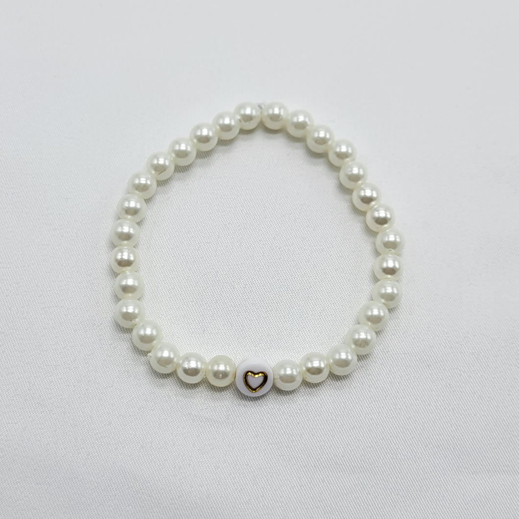 Heart and Pearls Bracelet