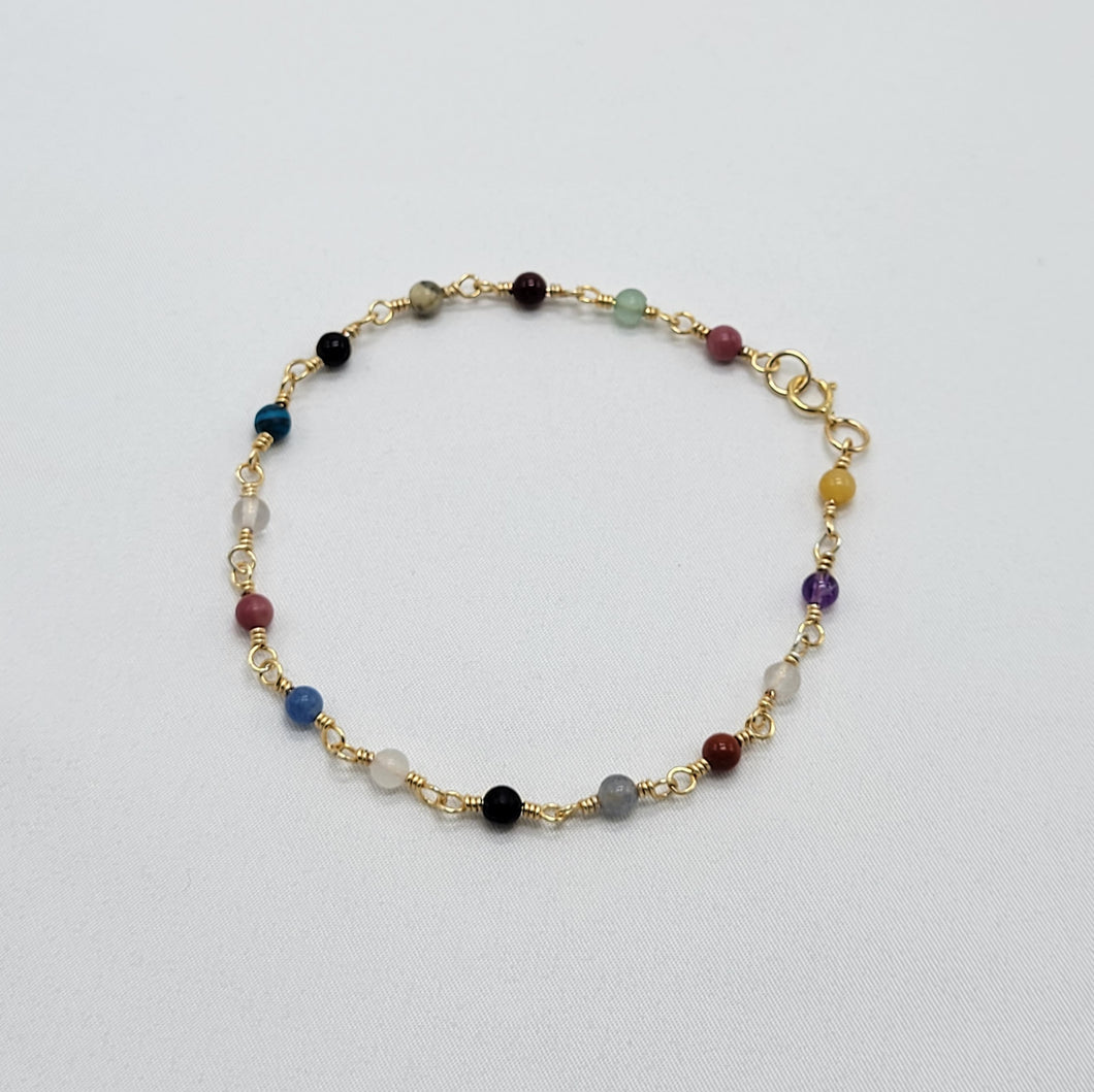 Mixed Bead Anklet