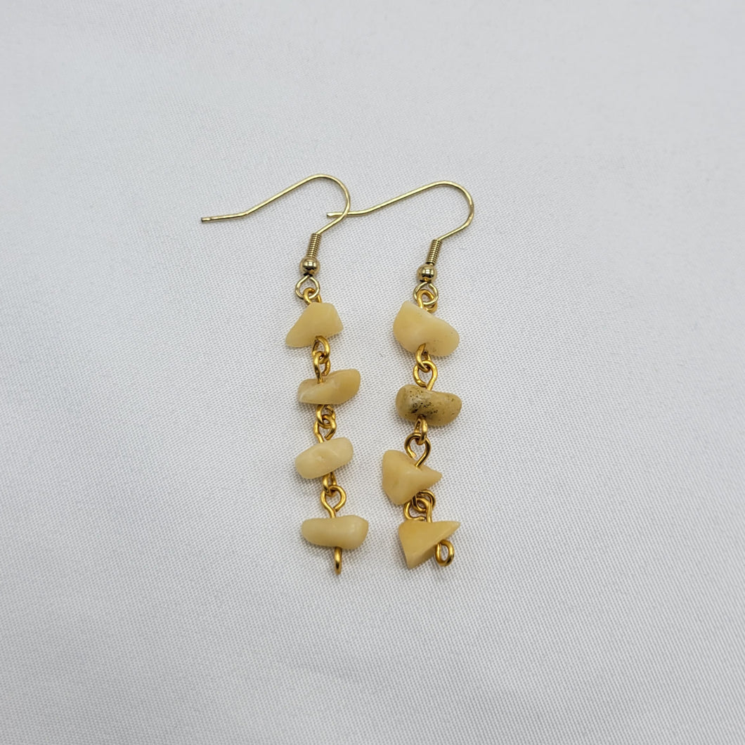 Golden Jade Earrings