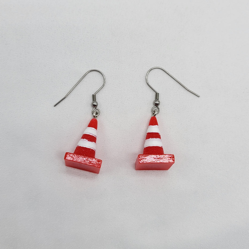 Traffic Cone Earrings