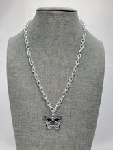 Load image into Gallery viewer, Skull Butterfly Necklace
