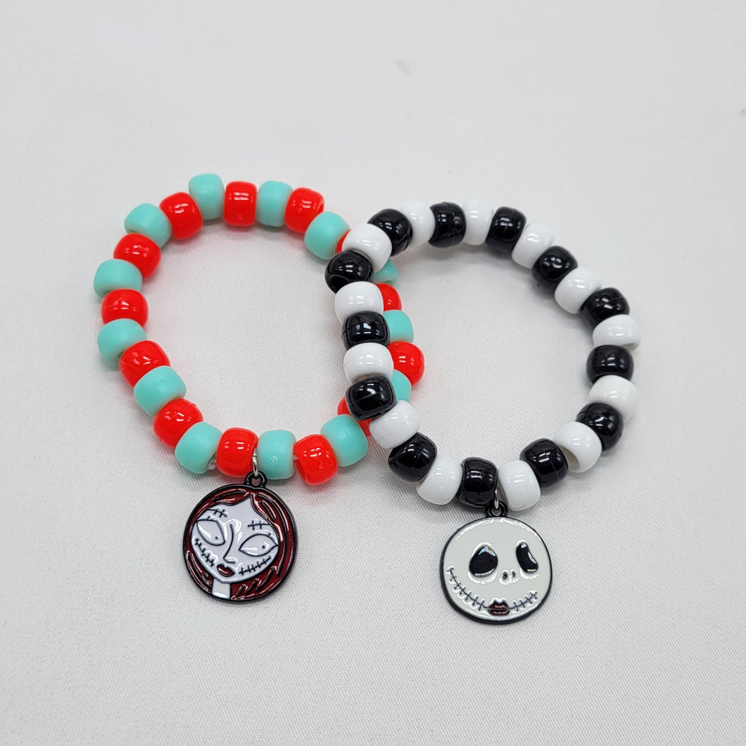 Skeleton Couple Bracelet Set