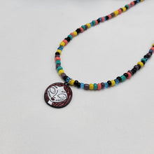 Load image into Gallery viewer, Stitched Girl Seed Bead Necklace
