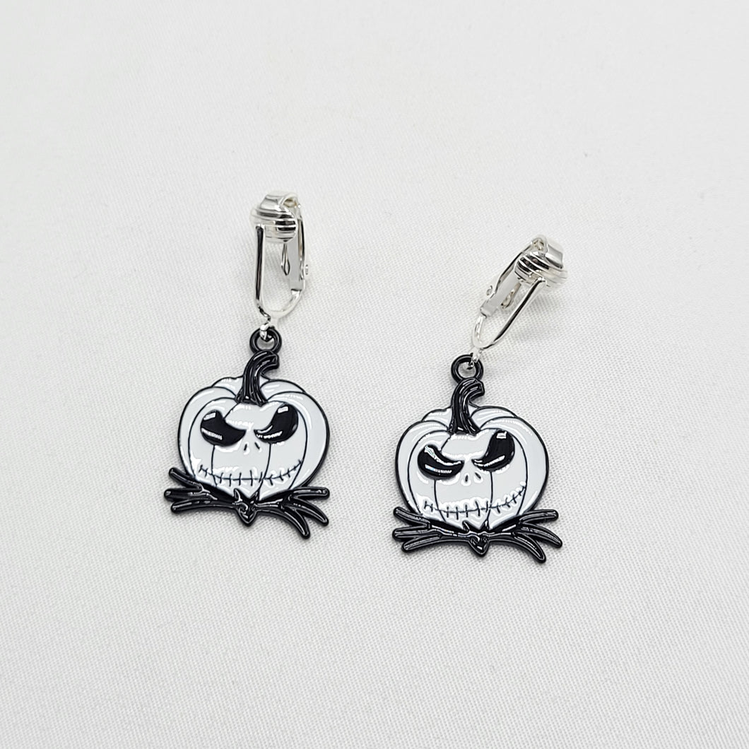 Pumpkin King Clip On Earrings