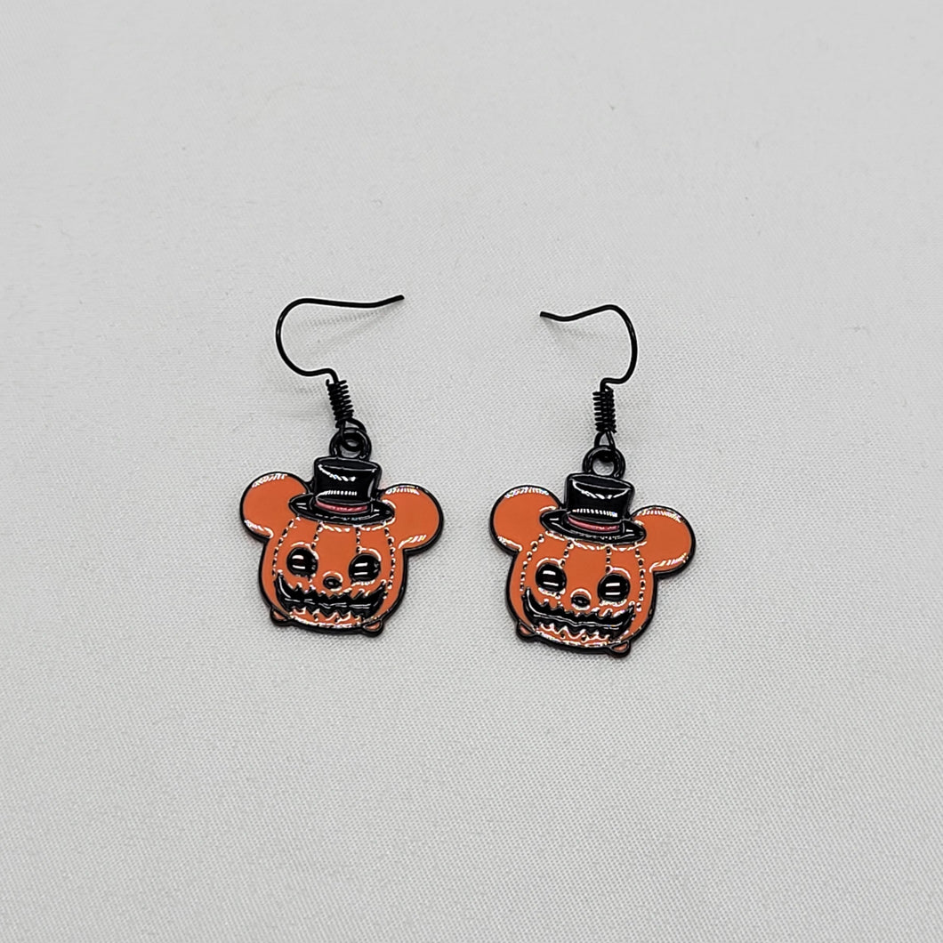 Pumpkin Mouse Earrings