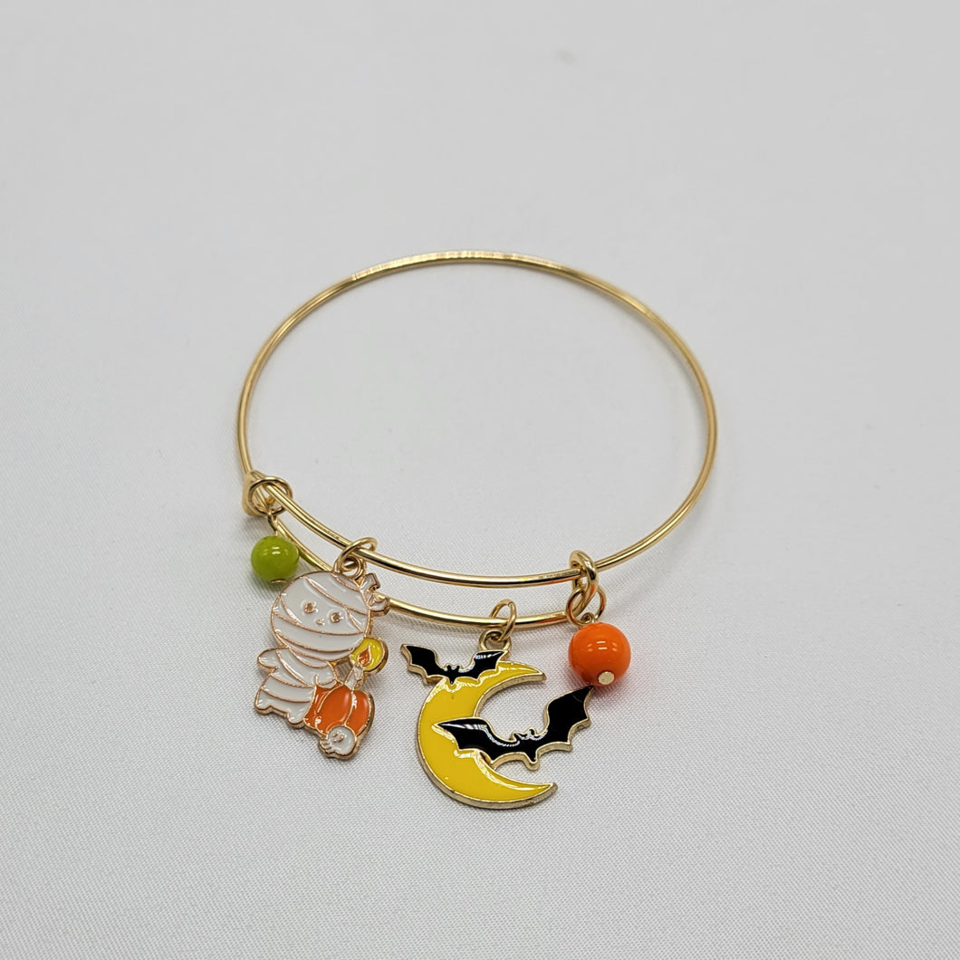 Halloween Gold Bangle Bracelet