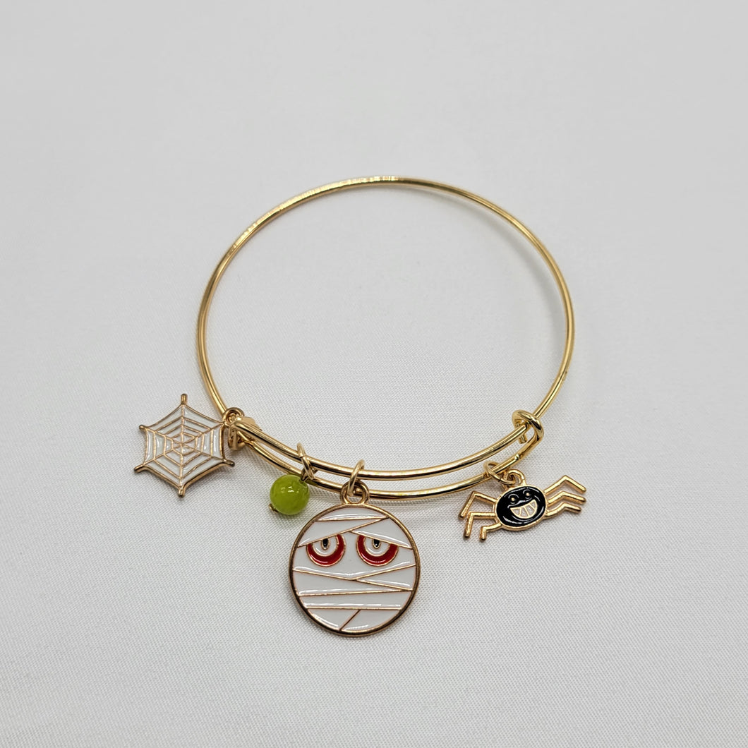 Halloween Gold Bangle Bracelet