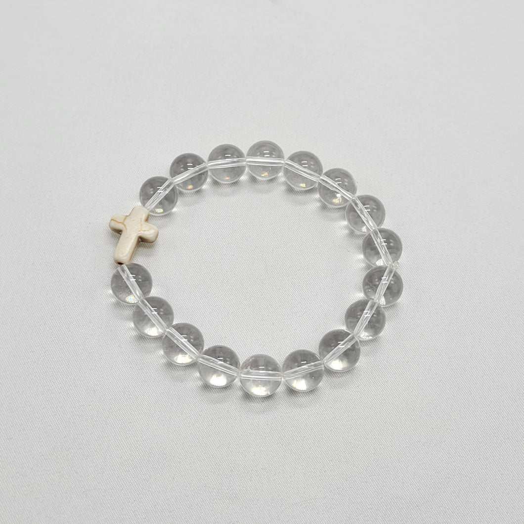 Cross and Quartz Bracelet