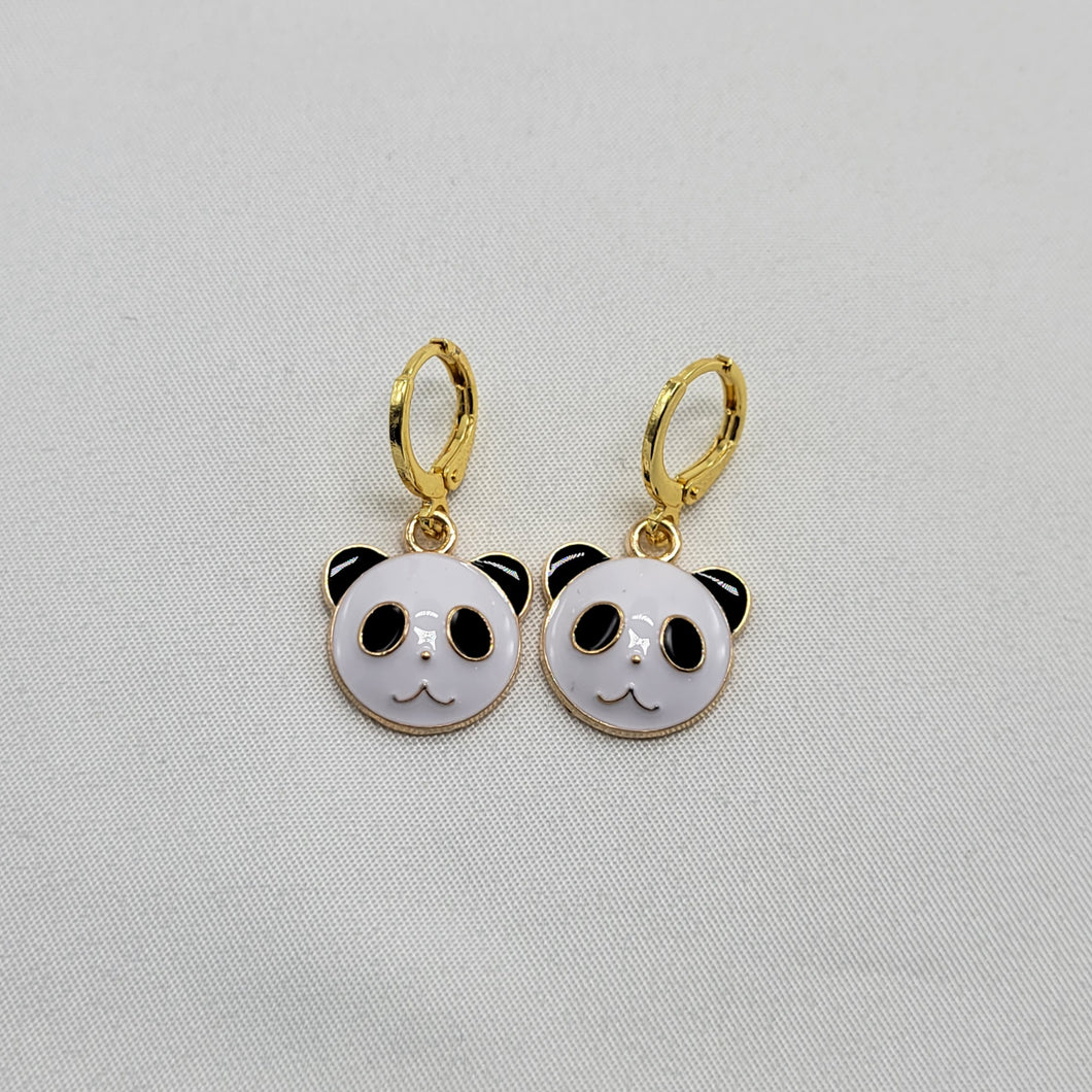 Panda Huggie Earrings