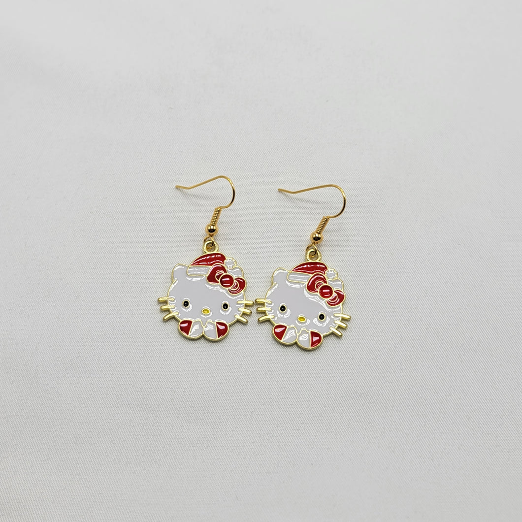 Christmas Hello Kitty Earrings