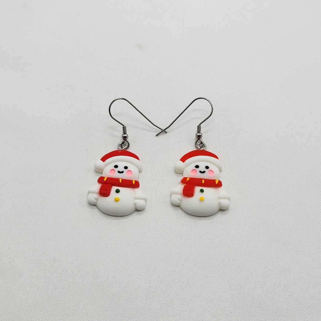 Snowman Earrings