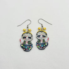 Load image into Gallery viewer, Twisted Christmas Villain Earrings
