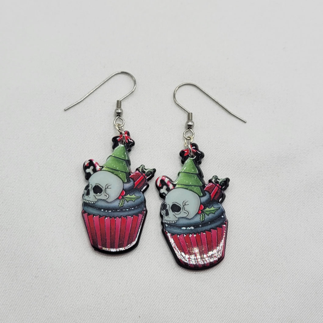 Twisted Christmas Earrings