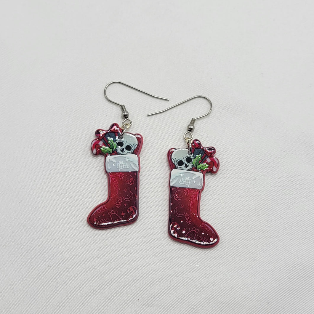 Twisted Christmas Earrings