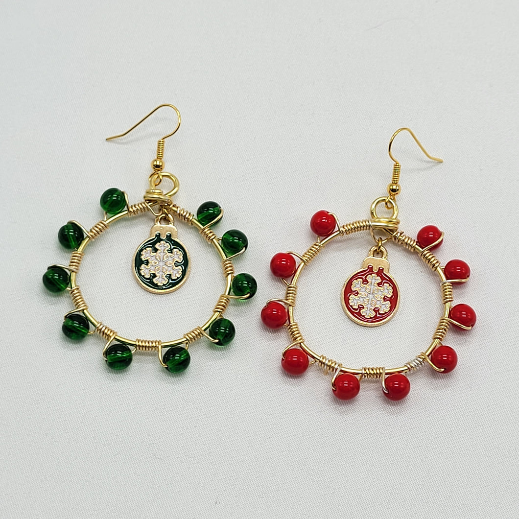 Christmas Hoop Earrings