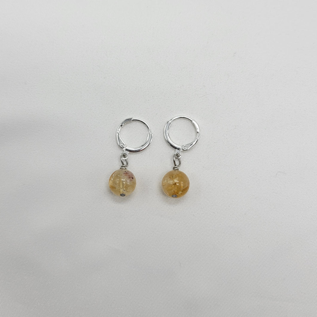 Citrine Huggie Earrings