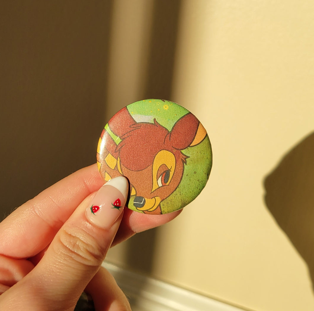 Deer Button Pin