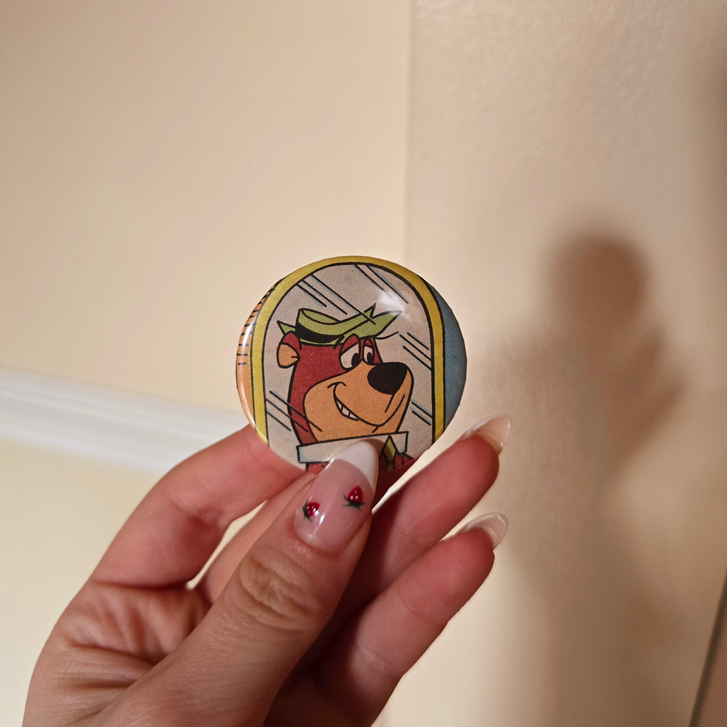 Yogi Button Pin