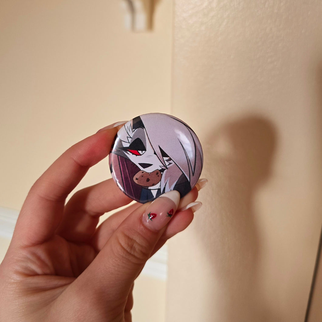 Werewolf Button Pin