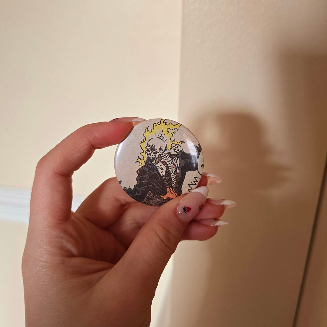 Superhero Button Pin