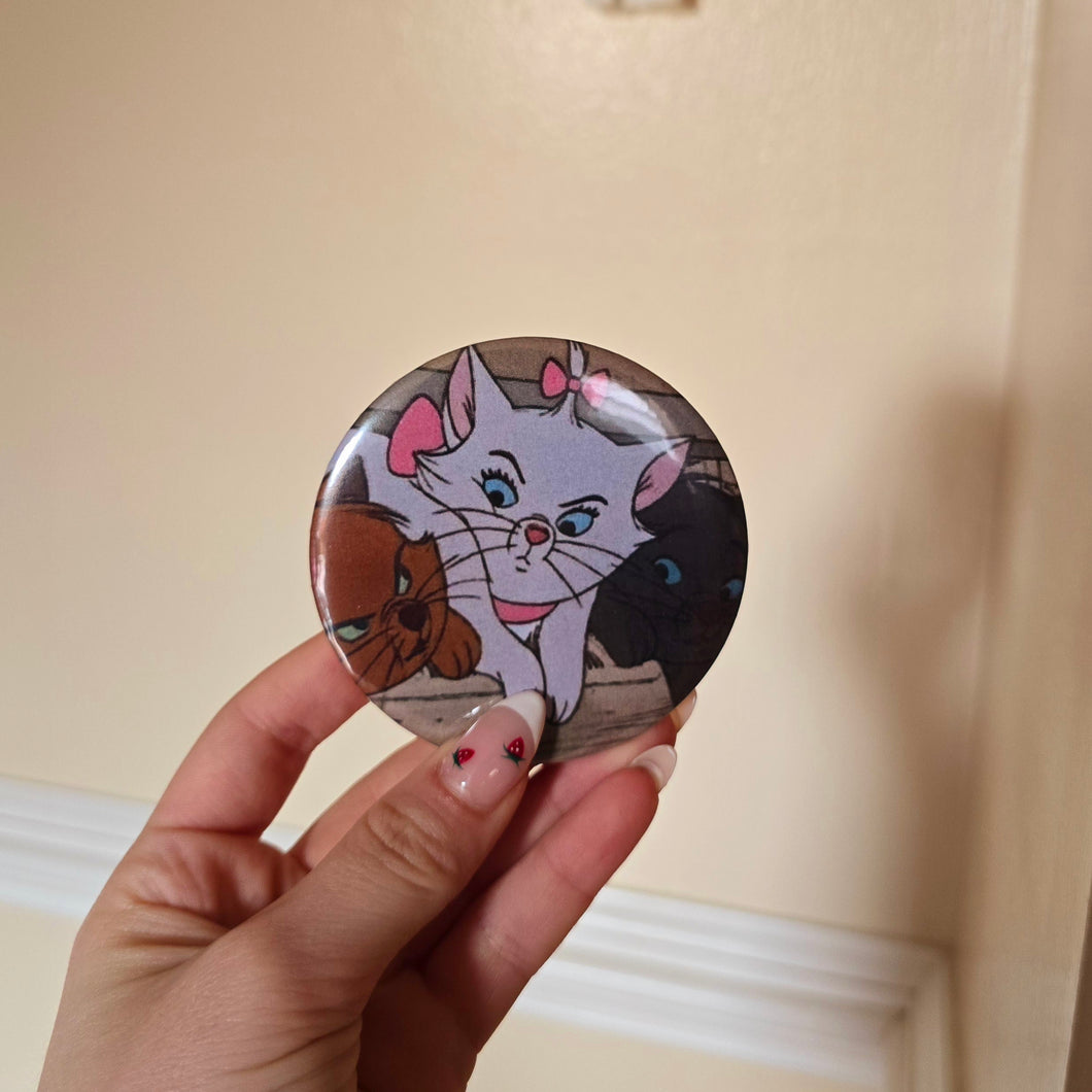 Cats Button Pin