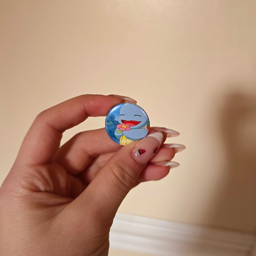 Squirtle Button Pin