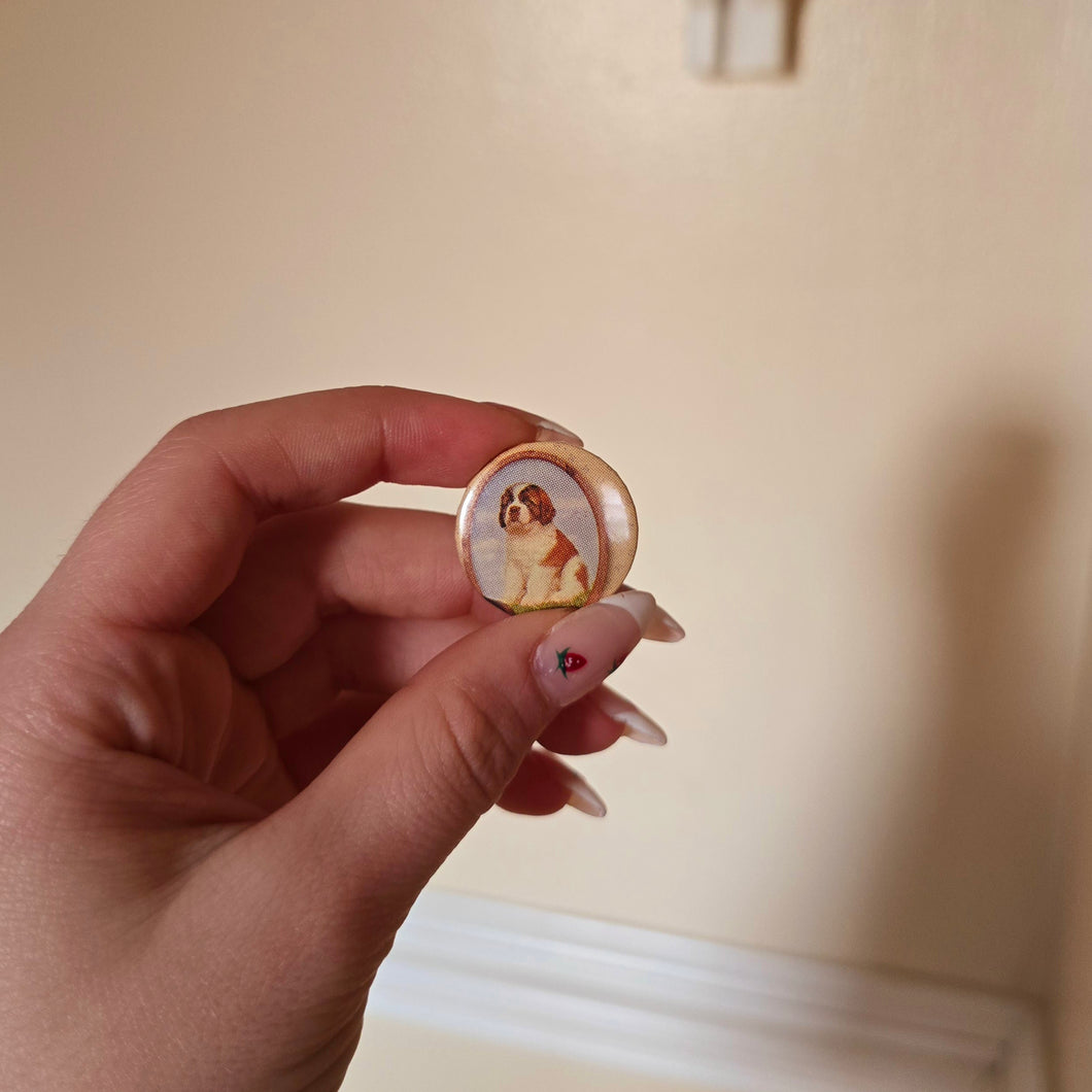 Dog Button Pin