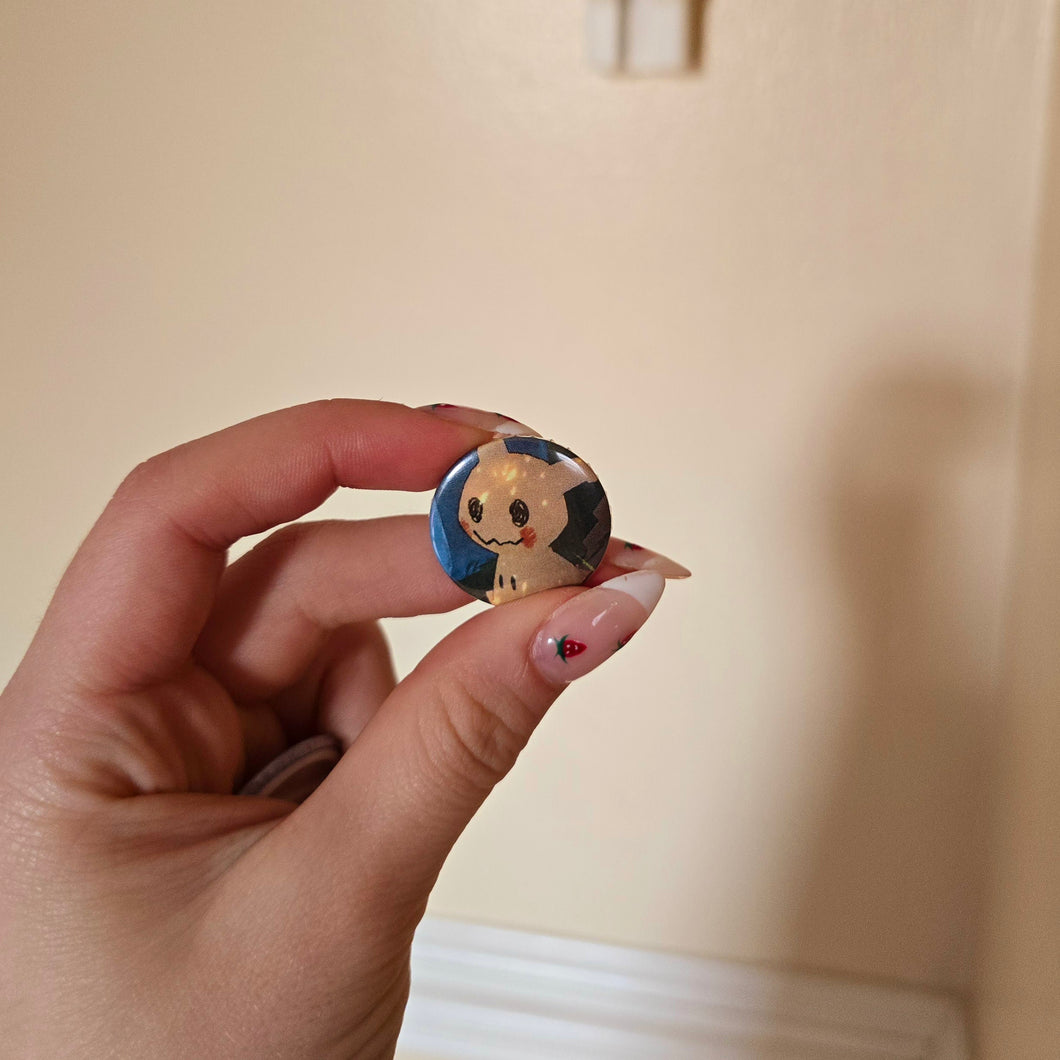 Mimikyu Button Pin