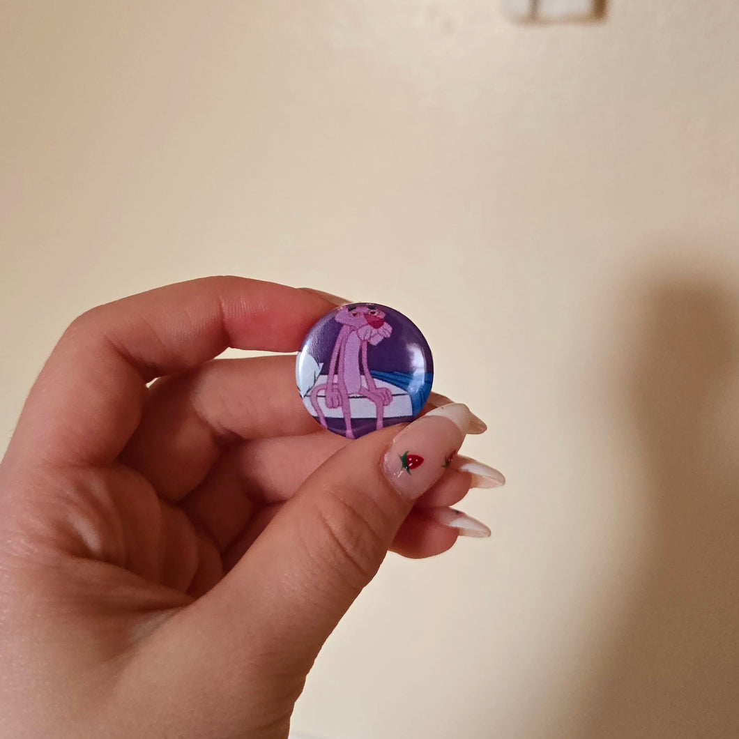 Panther Button Pin