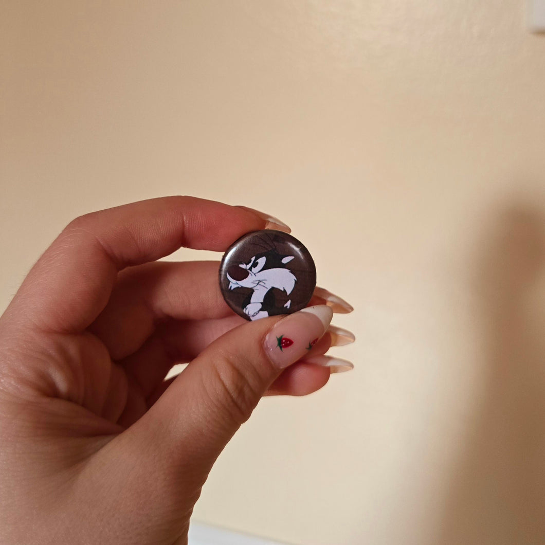 Cat Button Pin